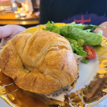 The Ginger Room - Turkey and Gouda croissant - Tea Rooms Near Me - Alpharetta, Georgia