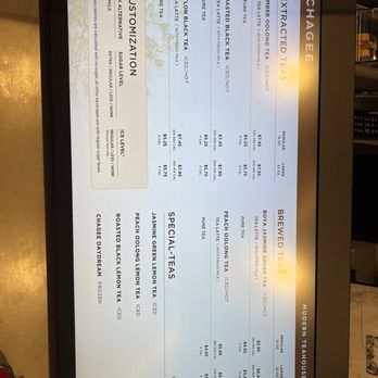 Chagee Modern Teahouse - Menu - Coffee & Tea Near Me - Torrance, California