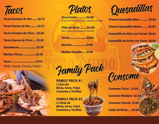 Menu photo 5 Birrieria El Toro Chido Norwalk, CA