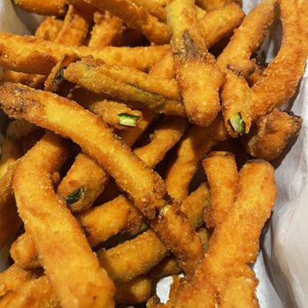 Tops Burgers - Fried Zucchini - needed salt - Burgers Near Me - Pasadena, California Tops Burgers - Fried Zucchini - needed salt - Burgers Near Me - Pasadena, California