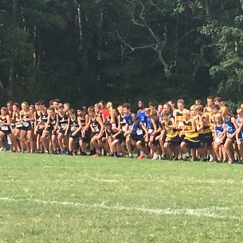 George Walton Academy - GWA cross country at the ready wearing black. - Middle Schools & High Schools Near Me - Monroe, Georgia