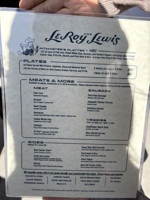 Menu photo 6 LeRoy and Lewis Barbecue Austin, TX Menu photo 6 LeRoy and Lewis Barbecue Austin, TX