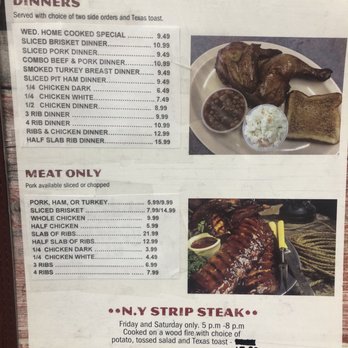 Old Crow BBQ - Menu page 2 - Barbeque Near Me - Umatilla, Florida