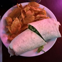 Philadelphia steak wrap with house made chips