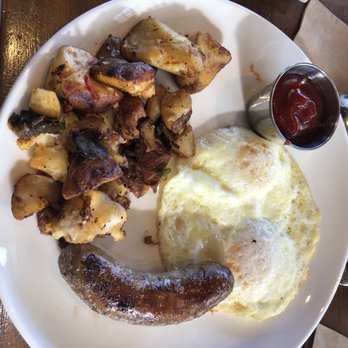 Barrel & Bushel - Two eggs, sausage and taters - Bars Near Me - Tysons Corner, Virginia