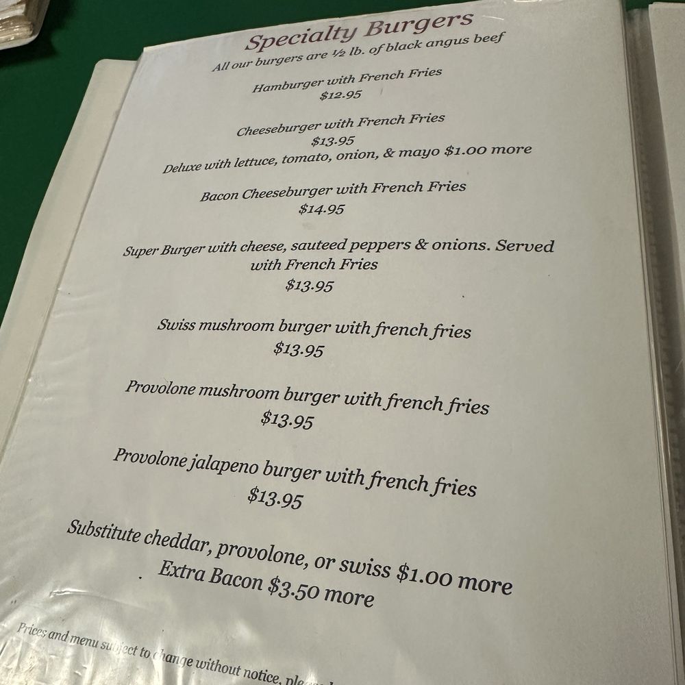 Lakeport Tavern - a menu on a table - New American Near Me - Chittenango, New York