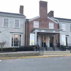 The Community House - Exterior view from the parking lot across
