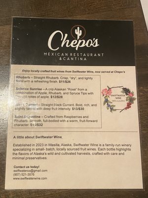 Menu photo 4 Chepo's Fiesta Restaurant Wasilla, AK