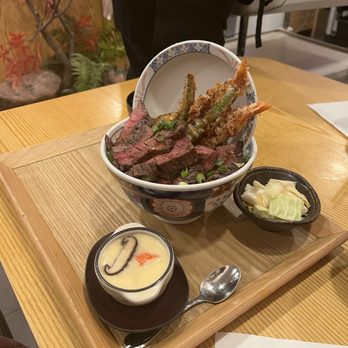 Tendon Kohaku - Steak set - Japanese Near Me - Bellevue, Washington Tendon Kohaku - Steak set - Japanese Near Me - Bellevue, Washington
