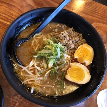 Aoyama Ramen - Mi-So-Hot bowl. It needed double the veggies and half the salt. - Ramen Near Me - Olathe, Kansas