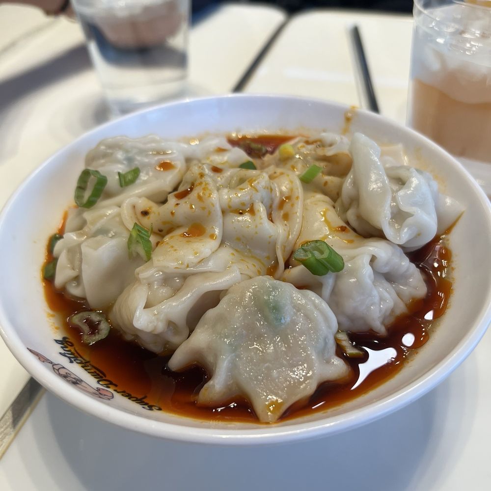 Super Dumpling - Spicy Chicken Wontons - Noodles Near Me - Orange, California Super Dumpling - Spicy Chicken Wontons - Noodles Near Me - Orange, California