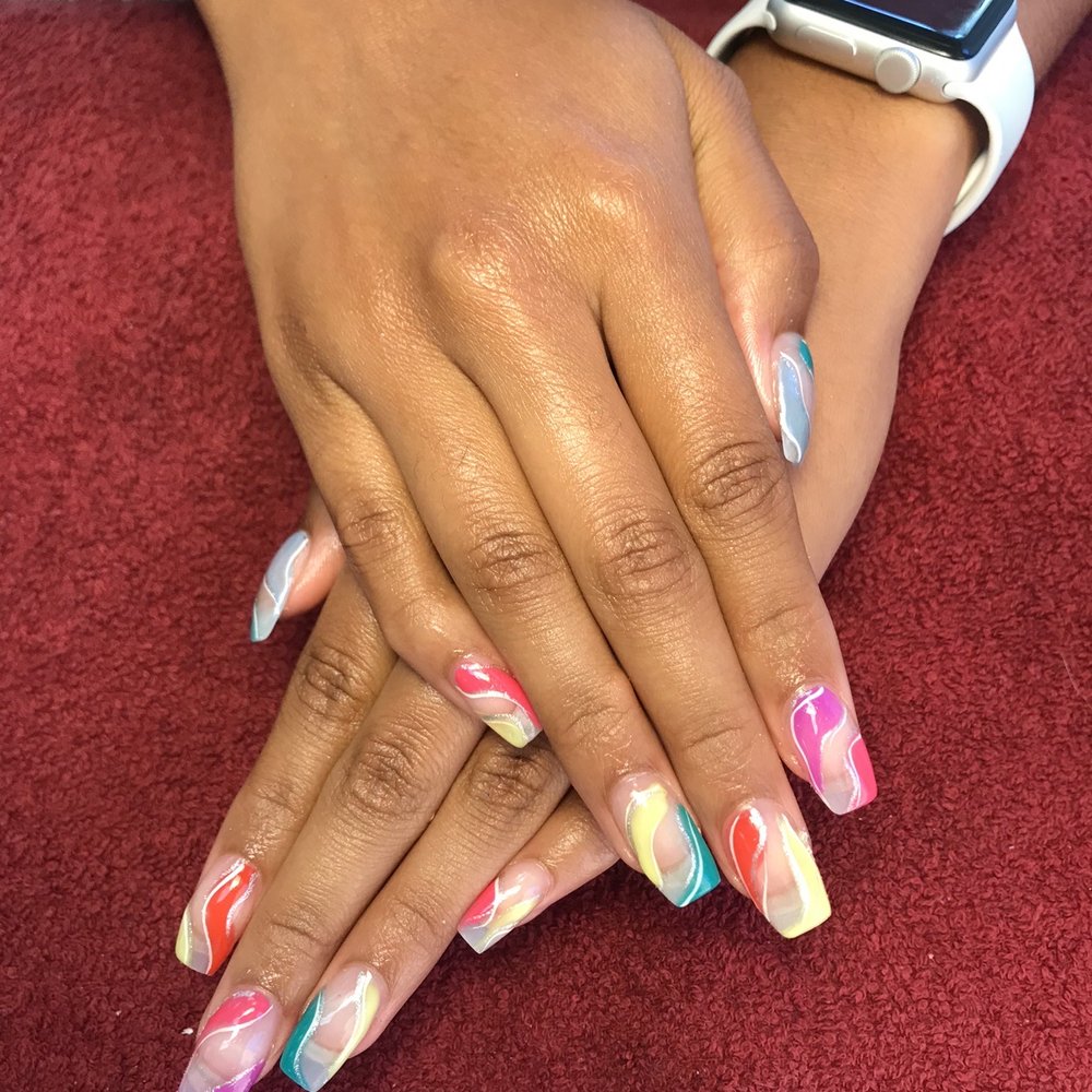 Anna's Nails - the finished product of my fill in with gel - Nail Salons Near Me - Silver Spring, Maryland
