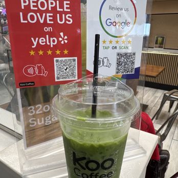 Koo Coffee Tea - Matcha Oat Latte - Coffee & Tea Near Me - Westminster, California Koo Coffee Tea - Matcha Oat Latte - Coffee & Tea Near Me - Westminster, California