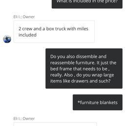 Got a quote before accepting their service.