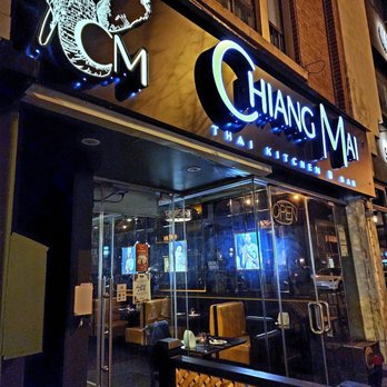 Chiang Mai Thai Kitchen - Storefront at night - Thai Near Me - Toronto, Ontario