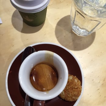 Apex Espresso Bar - Double ristretto - quite nice and always love a fresh Anzac to follow it down - Coffee & Tea Near Me - Gymea, NSW