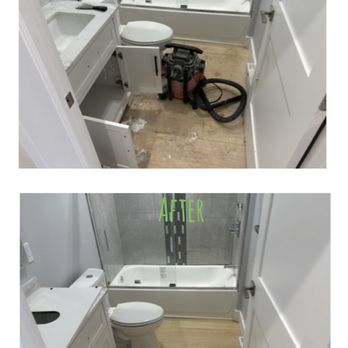 Taylors Odd Jobs - Bathroom cleaning post construction before and after! - Flooring Near Me Taylors Odd Jobs - Bathroom cleaning post construction before and after! - Flooring Near Me