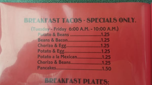 Menu photo 2 Taquerueria Reyna Waelder, TX Menu photo 2 Taquerueria Reyna Waelder, TX
