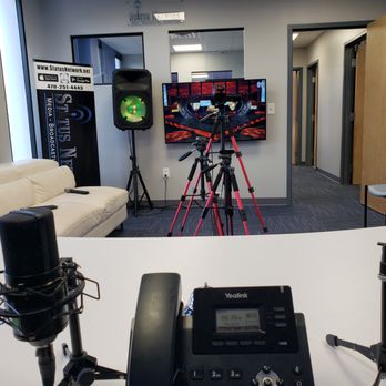 Status Network - Studio A with monitor or teleprompter. - Recording & Rehearsal Studios Near Me - Atlanta, Georgia Status Network - Studio A with monitor or teleprompter. - Recording & Rehearsal Studios Near Me - Atlanta, Georgia
