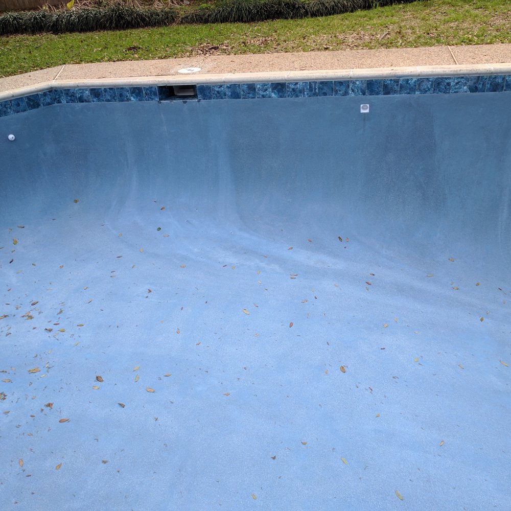 A Plus Leak Detection - QuartzScapes midnight blue - before fill - Pool & Hot Tub Service Near Me - Cypress, Texas