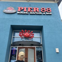 Exterior outside entrance of Pier 88 Boiling Seafood &Bar - Temecula, California Exterior outside entrance of Pier 88 Boiling Seafood &Bar - Temecula, California