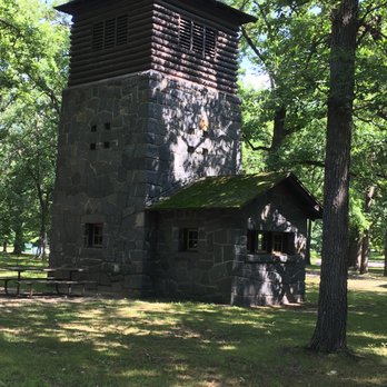 Charles A. Lindbergh State Park - Historic water tower built by WPA workers. - Parks Near Me - Little Falls, Minnesota
