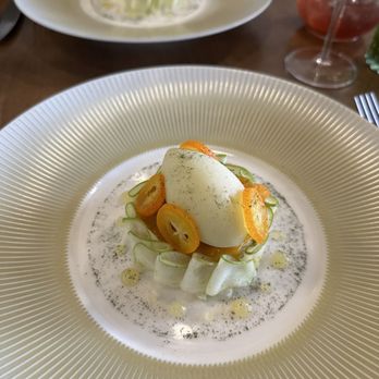 Tomy and Co - Sorbet Granny Smith & financier - French Near Me - Paris, 75