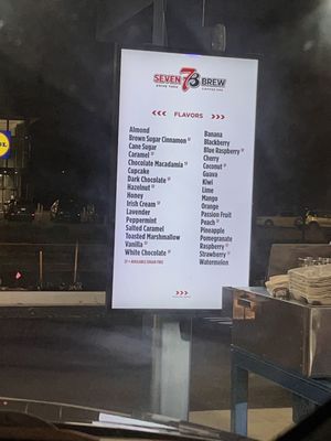 Menu photo 1 7 Brew Coffee Greenville, NC
