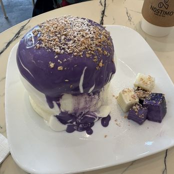 Nostimo Cafe & Tea - Ube Soufflé Pancakes - Coffee & Tea Near Me - Westminster, California Nostimo Cafe & Tea - Ube Soufflé Pancakes - Coffee & Tea Near Me - Westminster, California