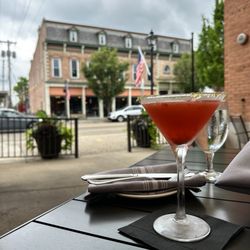 Strawberry lime martini