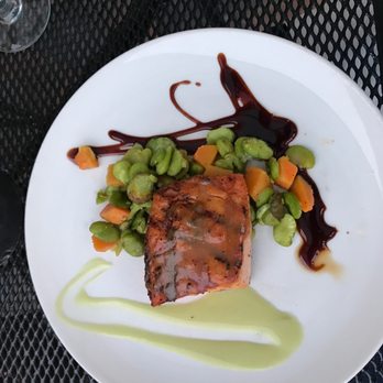 Mattar's Bistro - Grilled Salmon is MasterChef class!!!! - New American Near Me - Allamuchy, New Jersey
