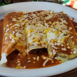 Little Fiesta - Enchilada, burrito, & chile relleno part of the Fiesta combo plate meal.