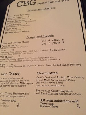 Menu photo 5 Capital Bar and Grill Little Rock, AR