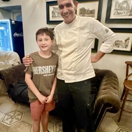 Finn and Chef Simone!  Awesome Chef and Fabulous Instructor to all ages!!!!
