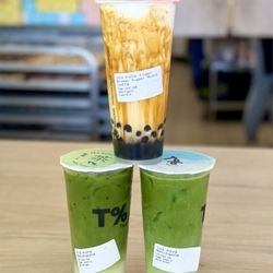 T% Coffee + Tea - Davis - 09/07/2024: 2 Ceremonial Matchacha & Brown Sugar Boba