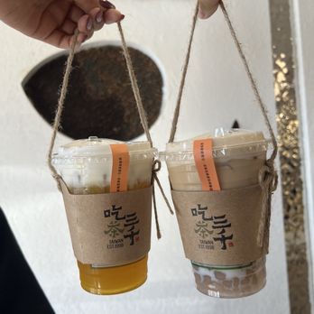 CHICHA San Chen - mango tart mousse and cassia black tea cream w/ taro balls - Bubble Tea Near Me - Houston, Texas CHICHA San Chen - mango tart mousse and cassia black tea cream w/ taro balls - Bubble Tea Near Me - Houston, Texas
