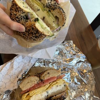Bo's Bagel - Sushi bagel w/o lox lol. (They fixed it after) - Bagels Near Me - Ann Arbor, Michigan