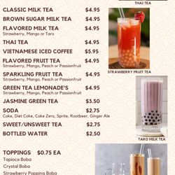 Namtip Thai Cuisine - Drinks