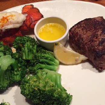 Outback Steakhouse - Filet and lobster tail...the steak was a perfect medium rare and sooooo tender. - Steakhouses Near Me - Fresno, California