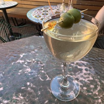 Bar Flores - Marla's Martini enjoyed in the back area - Cocktail Bars Near Me - Los Angeles, California