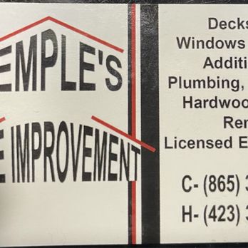 Temples Home Improvement - Logo - Decks & Railing Near Me Temples Home Improvement - Logo - Decks & Railing Near Me
