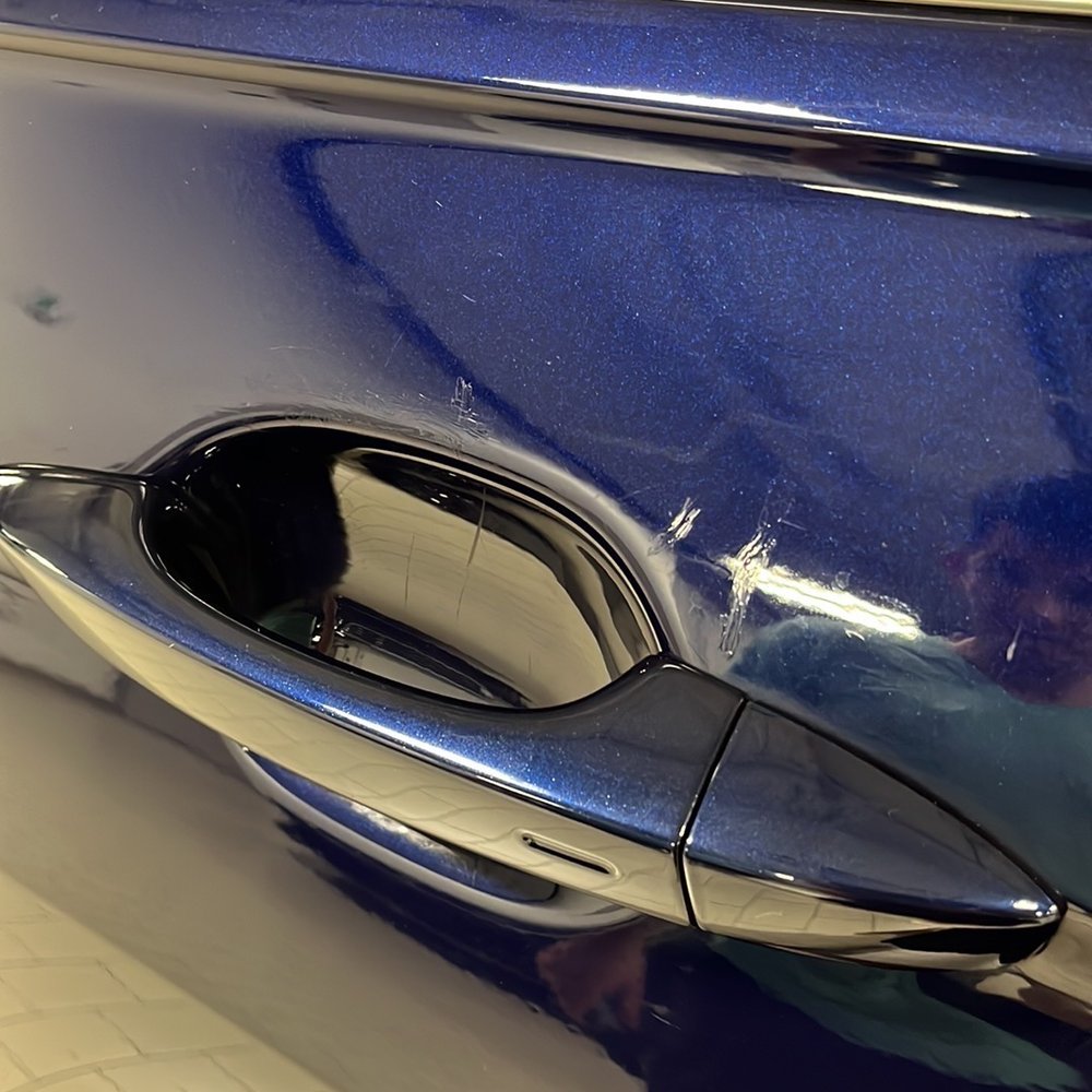 EchoPark Automotive - Horrible touch up around door handle - Used Car Dealers Near Me - Stafford, Texas