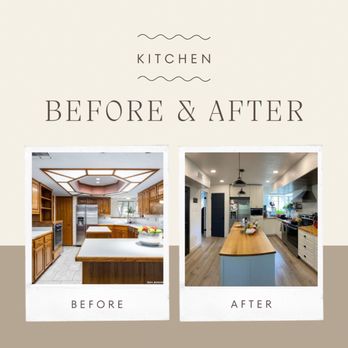 Greenshire Handyman - Before and after kitchen remodel - Handyman Near Me