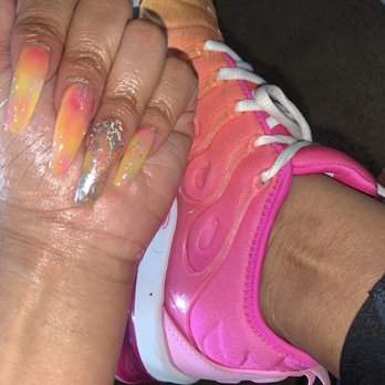 Herbal Nails & Spa - Full Set with dipping powder . - Nail Salons Near Me - Phoenix, Arizona
