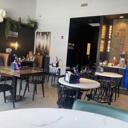 The indoor dining. The indoor dining.