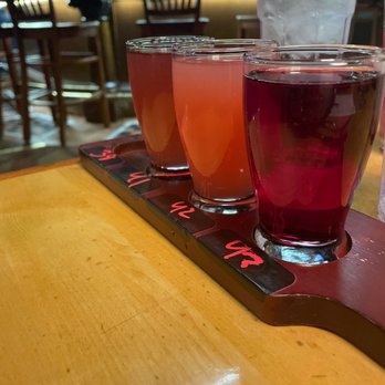 The Onion - Cider flight minus the one I drank already - New American Near Me - Spokane, Washington The Onion - Cider flight minus the one I drank already - New American Near Me - Spokane, Washington