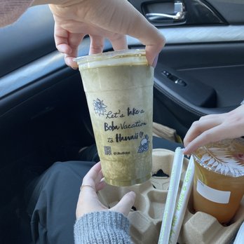 Lilikoi Boba - The large drink only came with the cute writing - Bubble Tea Near Me - Lafayette, California Lilikoi Boba - The large drink only came with the cute writing - Bubble Tea Near Me - Lafayette, California