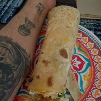 Cali Tacos - Angel Burrito. With my huge appetite I couldn't finish this in one sitting. - Mexican Near Me - Orange, California