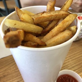 Five Guys - Large fries cooked in 100% peanut oil - Burgers Near Me - Aiea, Hawaii Five Guys - Large fries cooked in 100% peanut oil - Burgers Near Me - Aiea, Hawaii