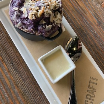 CRAFTkitchen - Ube bread pudding - New American Near Me - Henderson, Nevada